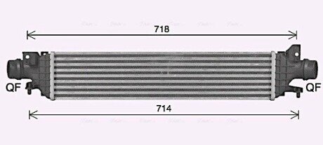 AVA CHEVROLET Інтеркулер AVEO 1.3 11- AVA COOLING CT4074