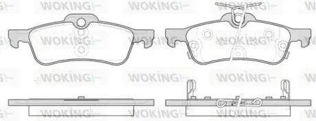 Колодки гальмівні WOKING P9623.12