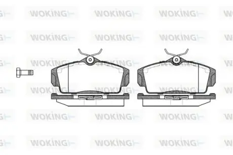 Колодки гальмівні WOKING P6043.00