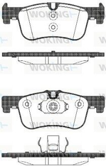 Колодки гальмівні WOKING P15783.10