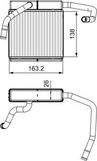 Радіатор пічки FORD Valeo 811552