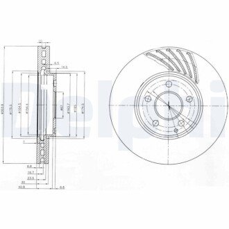 Гальмівний диск Delphi BG4029