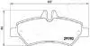 Гальмівні колодки задн. DB Sprinter,VW Crafter 06- JAPANPARTS PP-0522AF (фото 2)