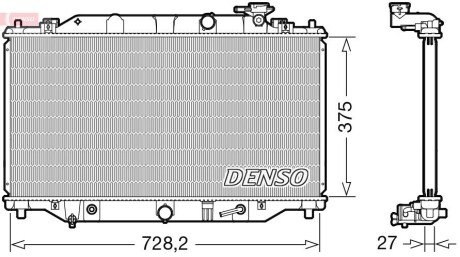 CH£ODNICA SILNIKA MAZDA DENSO DRM44044