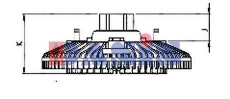 Віскомуфта вентилятора охолодження AKS DASIS 448093N