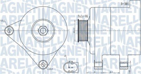 Автозапчасть MAGNETI MARELLI 063732000010