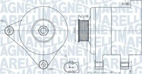 Фото автозапчасть MAGNETI MARELLI 063732000010 Автозапчасть MAGNETI MARELLI 063732000010