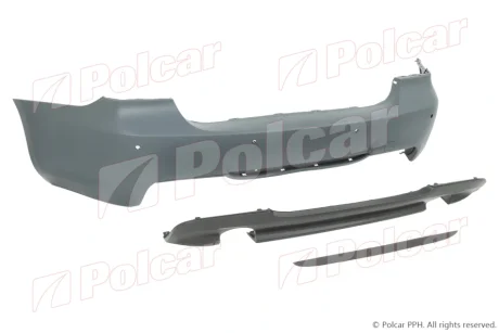 Zderzak tylny - zestaw Polcar 20409635