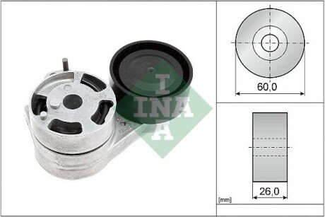 Натяжник ременя генератора Skoda Octavia/VW Caddy III/Golf V/VI 1.4 00-13 INA 534093810