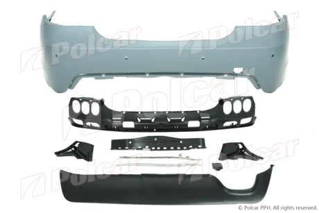 Zderzak tylny - zestaw Polcar 20179660