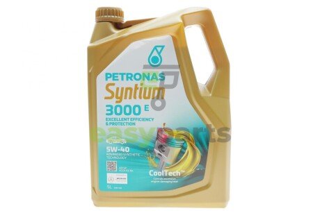 Олива 5W40 SYNTIUM 3000 E (5L) (MB 229.5/VW 502.00/505.00/LL-01/RN0700/RN0710) Petronas 70731M12EU