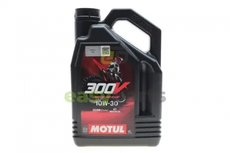 Олива 10W30 300V FACTORY LINE OFF ROAD 4T (4L) (112537) MOTUL 847541
