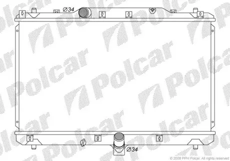 Радіатор охолодження Polcar 7435084K