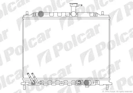 Радіатор охолодження Polcar 4117084X