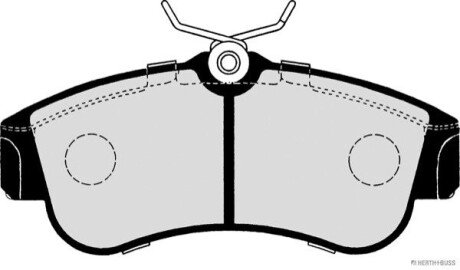 Колодки гальмівні дискові (комплект 4 шт) HERTH+BUSS / JAKOPARTS J3601051