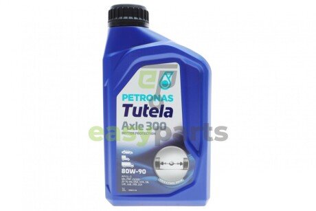 Олива 80W90 TUTELA AXLE 300 (1L) (MAN 342 Type M1/M2/ZF TE-ML 05A/07A/08/12E/16B/19B/21A) (API GL-5) Petronas 76630E15EU