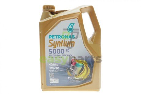 Олива 5W30 SYNTIUM 5000 FJ (5L) (Jaguar Land Rover STJLR.03.5005/Ford WSS-M2C934-B) Petronas 70542M12EU