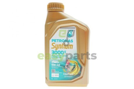 Олива 5W40 SYNTIUM 3000 E (1L) (MB 229.5/VW 502.00/505.00/LL-01/RN0700/RN0710) Petronas 70731E18EU