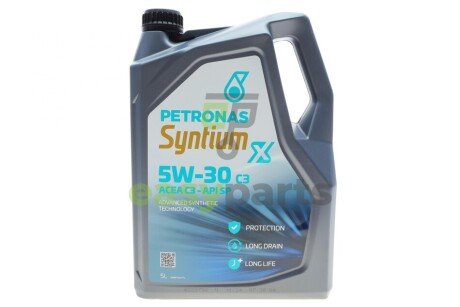 Олива 5W30 SYNTIUM X (5L) (ACEA C3) (API SP) Petronas 71004M12EU