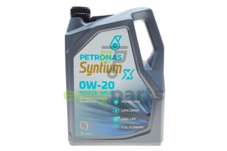 Олива 0W20 SYNTIUM X (5L) (API SP) (ACEA C5) Petronas 70980M12EU