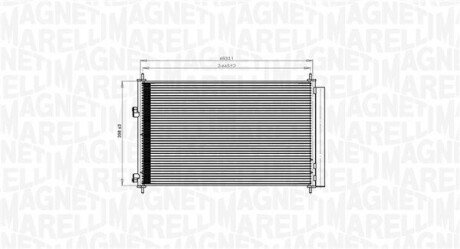 Condenser, air conditioning MAGNETI MARELLI 350203742000