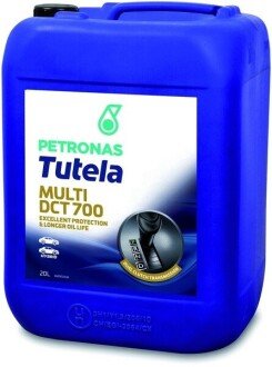 Олива TUTELA MULTI DCT 700 (20L) (VW G 052 182/G 052 529/BMW DCTF-1/MTF LT-5/Ford WSS-M2C936A) Petronas 76160R41EU