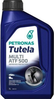 Олива TUTELA MULTI ATF 500 (1L) (DEXRON VI/BMW ETL 7045 E/ETL 8072 B/VW G 052 025/G 052 162) Petronas 76149E15EU