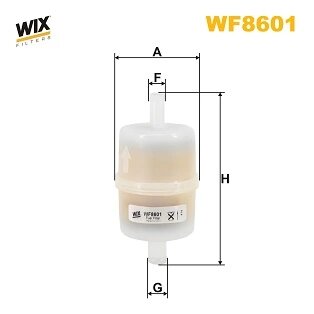 Фільтр повітряний, компресор - підсмоктування повітря (WIX-FILTERS) WIX FILTERS WF8601