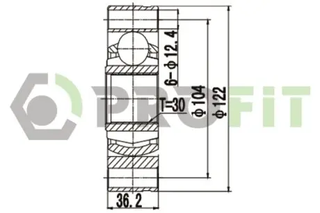 ШРКШ зі змазкою в комплекті PROFIT 2810-0030
