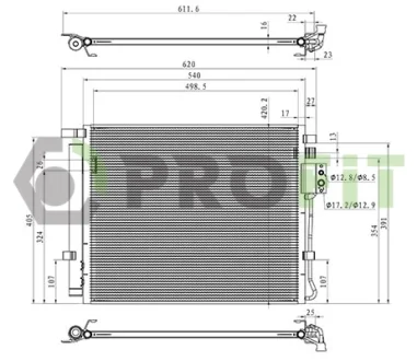 Конденсер кондиціонера PROFIT 1770-0591