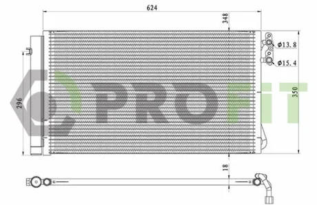 Конденсер кондиціонера PROFIT 1770-0556