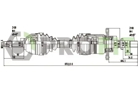 Піввісь PROFIT 2730-3137