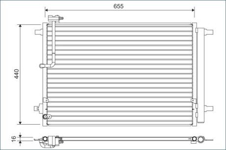 Радіатор кондиціонера Audi A8 2.0-6.3 09-18 Valeo 822633