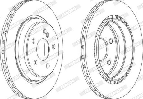 Диск гальмівний FERODO DDF1457C