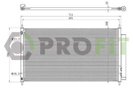Конденсер кондиціонера PROFIT 1770-0587