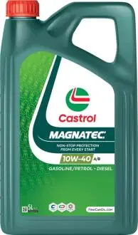 Масло ДВС 10W-40 MAGNATEC API SP, ACEA A/B, VW 501 01/505 00, 5л,п/синт. CASTROL 15F7D2 (фото 1)