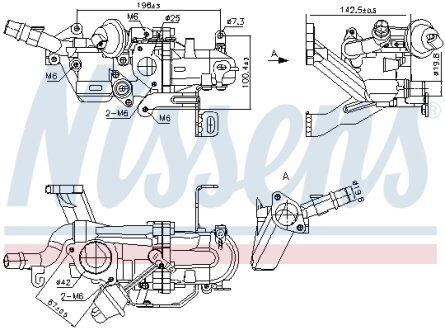 CH┼üODNICA EGR CITROEN BERLINGO 97- NISSENS 989273