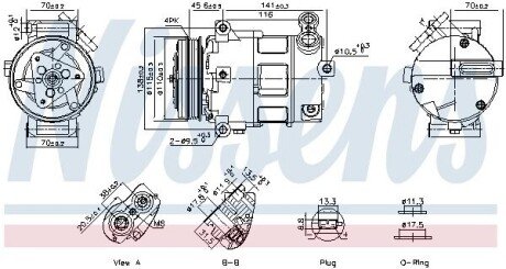 KOMPRESOR KLIMY FIAT DUCATO 07- NISSENS 891152