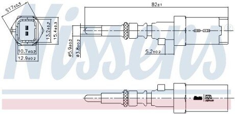 CZUJNIK TEMP.WODY CITROEN BERLINGO 08- NISSENS 207016