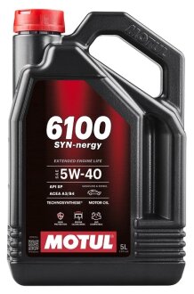 OLEJ SILNIKOWY 6100 SYNNERGY 5W40 5L MOTUL 112963