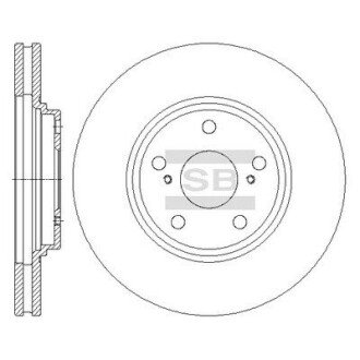 Гальмівний диск Hi-Q (SANGSIN) SD4047