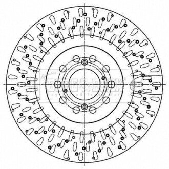 Гальмiвнi диски BORG & BECK BBD6184S