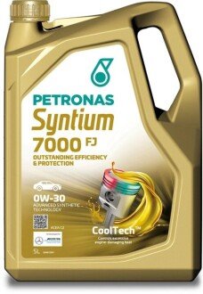 Олива 0W30 SYNTIUM 7000 FJ (5L) (Ford WSS-M2C950-A/Jaguar Land Rover STJLR.03.5007) (ACEA C2) Petronas 70670M12EU