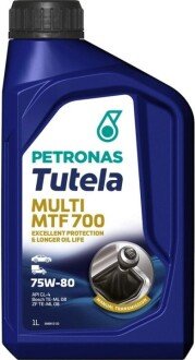 Олива 75W80 TUTELA MULTI MTF 700 (1L) (API GL-4/Fiat 9.55550-MZ12/BMW MTF LT-2/LT-3/LT-4) Petronas 76640E15EU