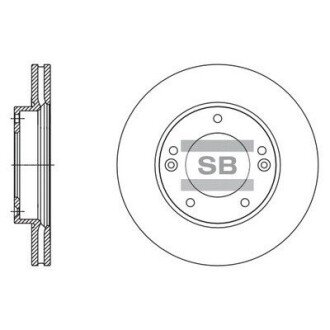 Диск гальмівний Hi-Q (SANGSIN) SD2067