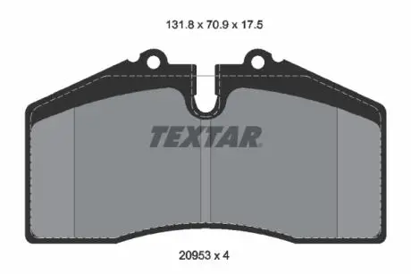 KLOCKI HAM PRZOD/TYL TEXTAR 2095310