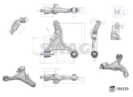 Wahacz /L/ VOLVO S60/V70 99-10 SWAG 33111583