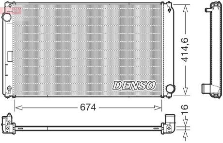 Chłodnica TOYOTA / LEXUS RAV 4 IV / NX DENSO DRM50149