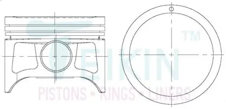 Фото поршни стандарт (STD) (к-кт на мотор) Nissan VQ20 TEIKIN 44689STD Поршни стандарт (STD) (к-кт на мотор) Nissan VQ20 TEIKIN 44689STD