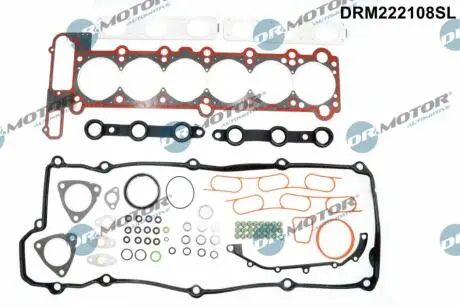 Комплект прокладок двигуна 71 елемент DR MOTOR DRM222108SL